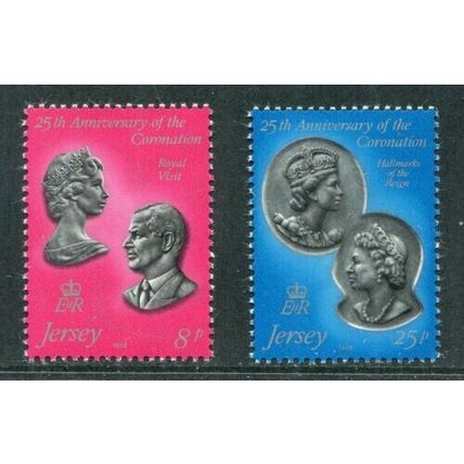 JERSEY SG195-196 1978 CORONATION ~ Unmounted Mint.