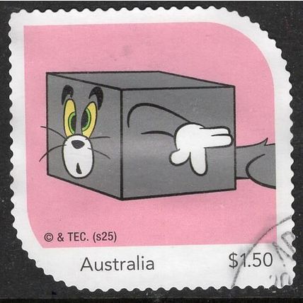 2025: ANNIVERSARY 'TOM AND JERRY' 75 YEARS, USED MYSTAMP. 7