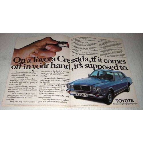 1978 Toyota Cressida 2000 4-Door Car Ad - It Comes Off