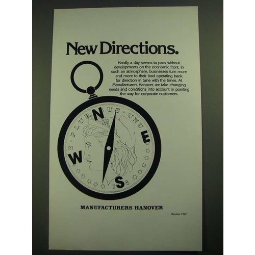1980 Manufacturers Hanover Ad - New Directions