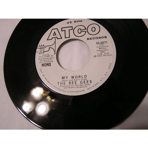 The Bee Gees Promo 45-MY WORLD STEREO/MONO