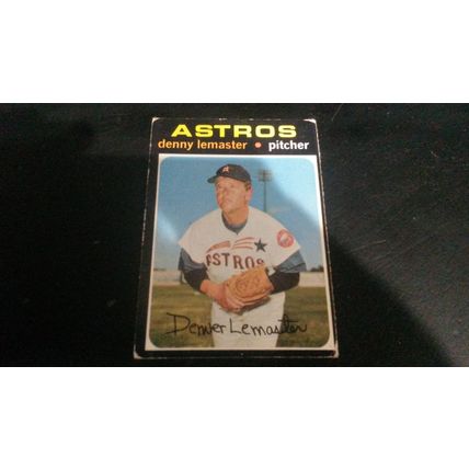 1971 Topps Card # 636 Denny Lemaster Good (2) Houston Astros