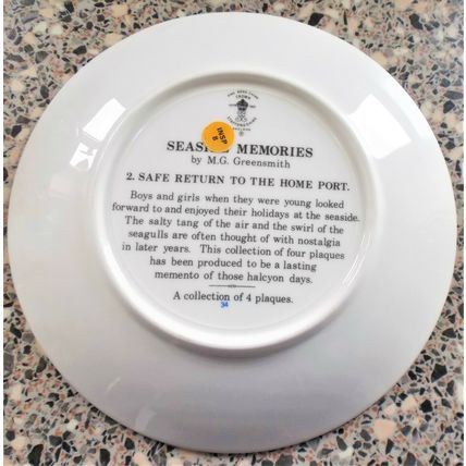 Crown Staffordshire Seaside Memories Safe Return To The Home Port Plate