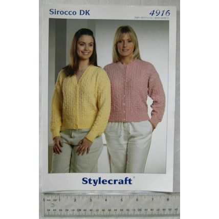 Vintage: Stylecraft 4916 cardigans, DK, 30-44 inch, 76-112 cm