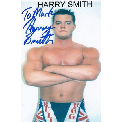 Harry Smith Wrestler American Canadian Wrestling Champion Hand Signed 8x5 Photo