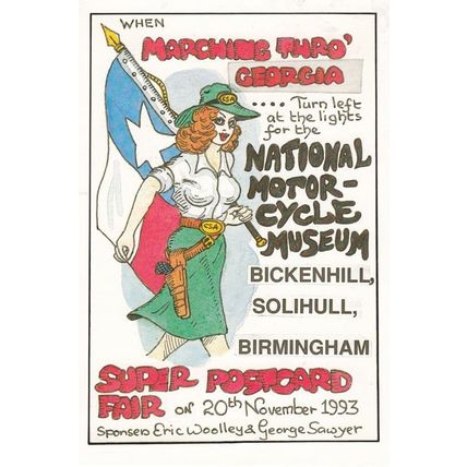 CSA Chief Scout Scouts Solihull Motorcycle Show Museum West Midlands Postcard