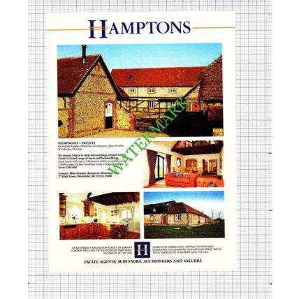 Privett Hampshire / Wroughton Wiltshire Haslemere Surrey Advert -1991 Cutting