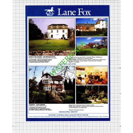 Privett Hampshire / Wroughton Wiltshire Haslemere Surrey Advert -1991 Cutting