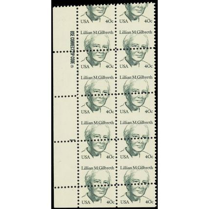 1868, Mint NH 40¢ Misperforation Error Plate Block of Eight Stamps - Stuart Katz