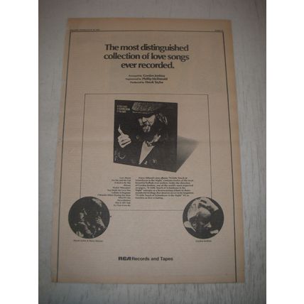 1973 Harry Nilsson A Little Touch of Schmilsson in the Night Album Advertisement