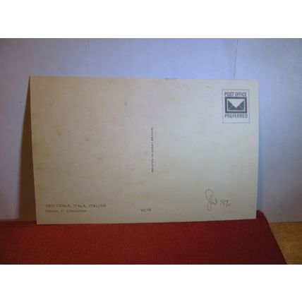 1907 ITALA, veteran car vintage unused postcard dated 1970 #