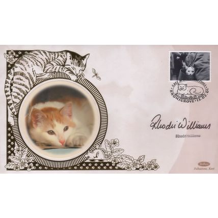 Rhodri Williams Animal Hospital Cats & Dogs Hand Signed First Day Cover