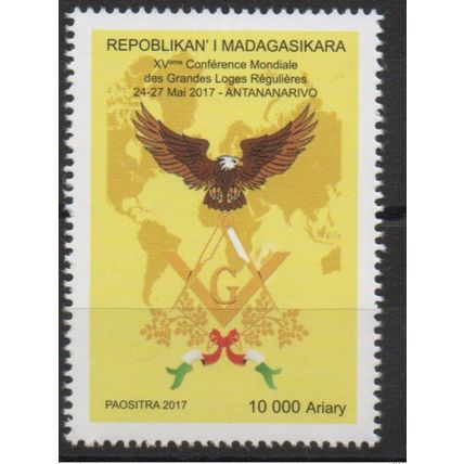 Madagascar 2017 Mi. 2689 Faune Birds of prey Oiseau Aigle Eagle Rapace MNH**