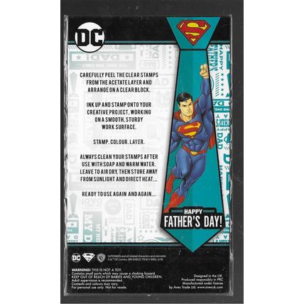 DC. Superman Stamp Set. Stamping Cardmaking Scrapbooking Crafts