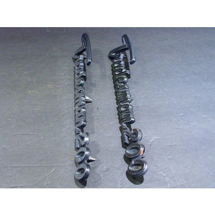 1971 - 77 Dodge Tradesman 200 Van Emblems OEM PAIR 2956457 72 73 74 75 76