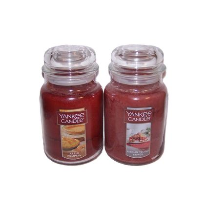 Yankee Candle Apple Pumpkin & Paris Holiday Brunch Large Jar Candle - Set of 2
