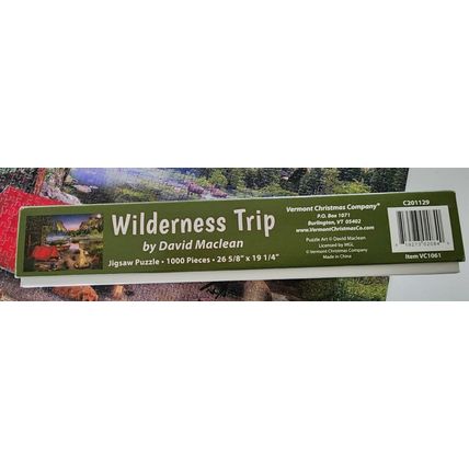 Vermont Christmas Co. 1000 Piece Jigsaw Puzzle Wilderness Trip by David Maclean