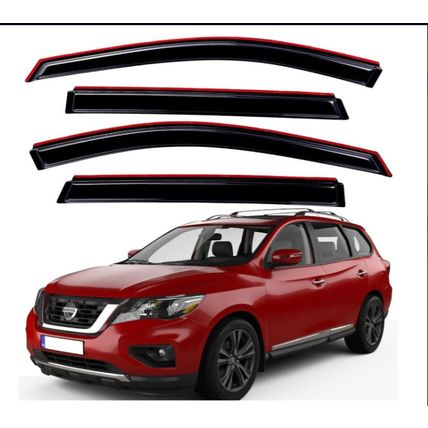 Vent Visors Fits 2013-2018 Nissan Pathfinder by Lightronic WV194479 , 4-Pieces S