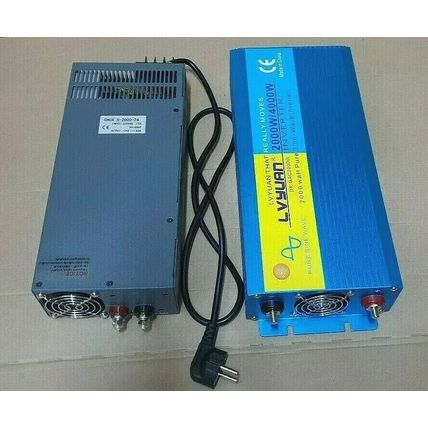 CONVERTIDOR DE CORRIENTE Y VOLTAJE DE 220V A 110V Y DE 50HZ A 60HZ HASTA 2000W
