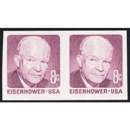 1402a, Mint NH 8¢ - Imperforate Pair Error - Stuart Katz