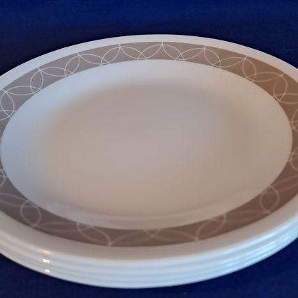 Lot 4 CORELLE By Corning SAND SKETCH BREAD & Butter PLATES 6 3/4 Salad Dessert