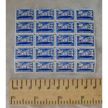 20 x unused small Nationwide Cash Voucher Saver Stamps 83p