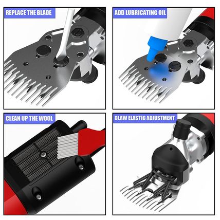 550W Professional Electric Sheep Clipper, 6 Speeds Heavy Duty Dog Shears for Thi