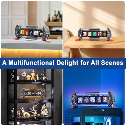 Divoom Times Gate - Cyberpunk Gaming Setup Digital Clock with Smart APP Control,