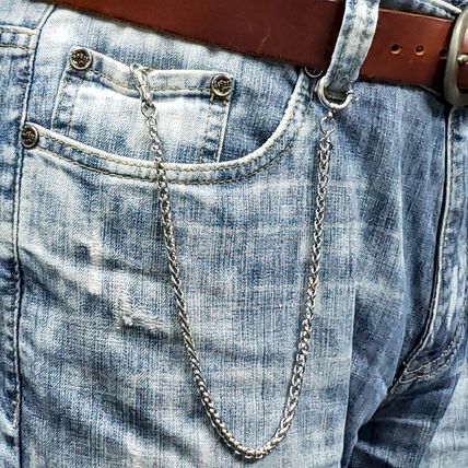 Stainless Steel Pocket Watch Chain Albert Chain Spiga Chain Swivel Clasp