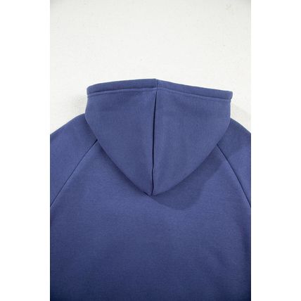 Dirty blue Fleece Lined Adjustable Drawstring Oversize Tunic Hoodie