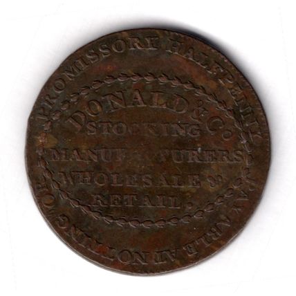 Great Britain. Donald & Co Birmingham Halfpenny 1792. dy16270