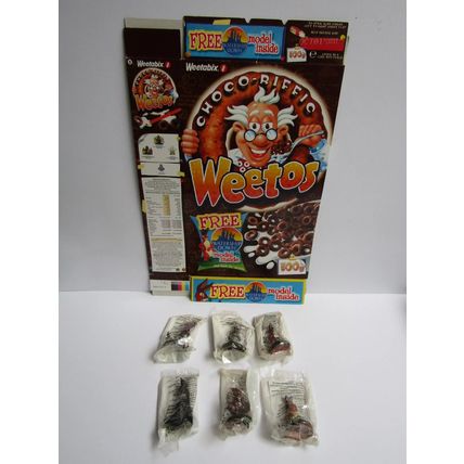 Weetabix - Weetos 2000 Watership Down Cereal Box & Set of 6 Toy Figures Sealed