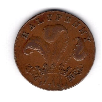 Great Britain. Prince of Wales Halfpenny 1794. dy16320