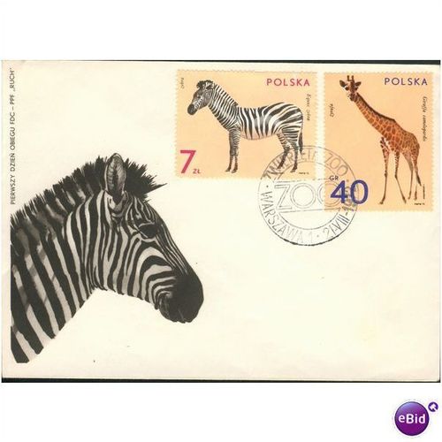 Poland FDC 1972 - SG 2147-2155 - Zoo Animals
