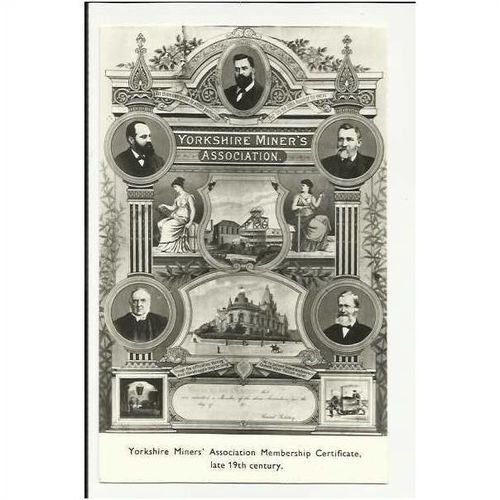 YORKSHIRE MINERS ASSOCIATION Postcard by Cusworth Hall Museum
