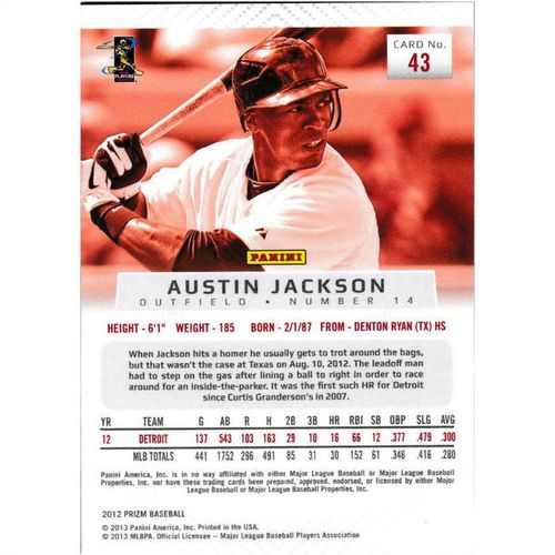 2012 Panini Prizm - #43 - Austin Jackson