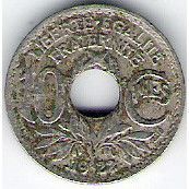 FRANCE 10 CTS 1922
