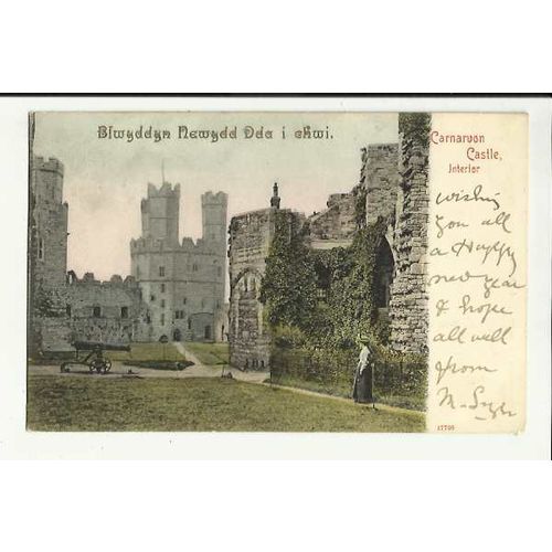 Wales CARNARVON Castle Postcard by Stengel (17705)
