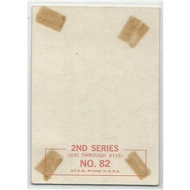 BEATLES 2nd series ' George Harrison ' card # 82 (1964)