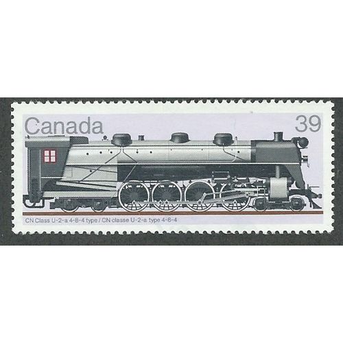 CAN 1986 39c 'RAILWAY LOCOMOTIVES-CN CLASS (4TH SERIES)' FINE USED (EBID41-521)