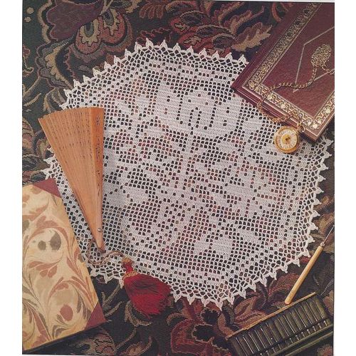 Beautiful Crochet Doily PATTERN Timeless Tulips