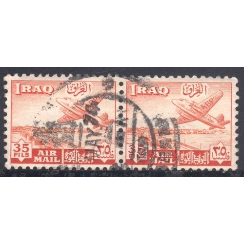 Iraq 1949 (Air) - SG335 - 35f ora - Vickers Viking Over Basrah Aerodrome x2 used