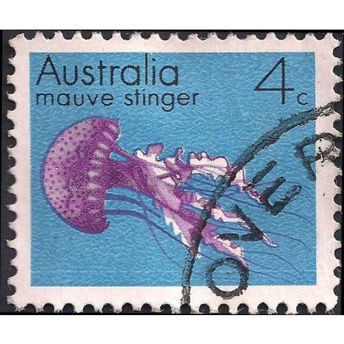 AUSTRALIA, Mauve Stinger, blue 1973, 4c