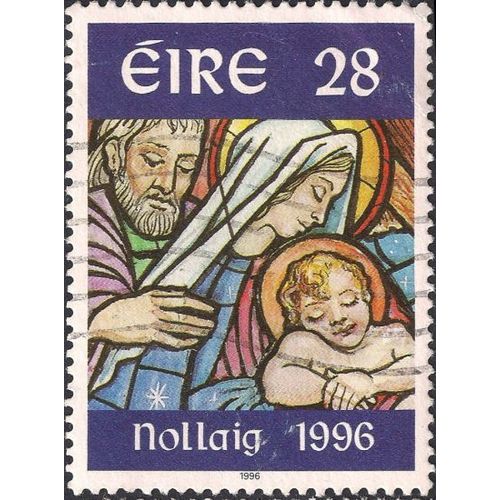 EIRE, CHRISTMAS, Holy Family, navy 1996, 28, #2