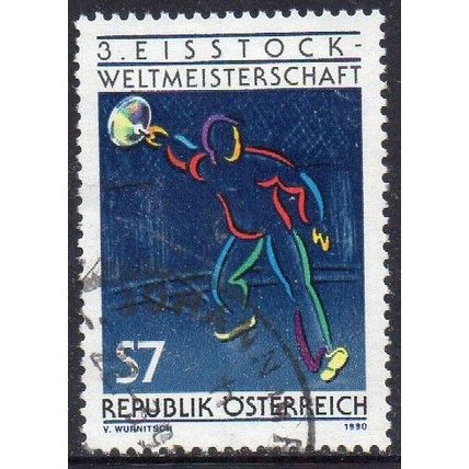 Austria 1990 3rd Curling World Championship 7s Used