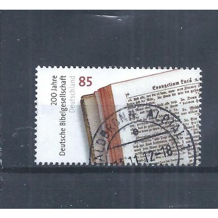 Germany Stamps 2012 German Bible Society used SG 3803 (AR392)