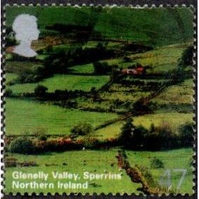 2004 A British Journey, N Ireland 47p Value. Glenelly Valley, Sperrins. Fine Use