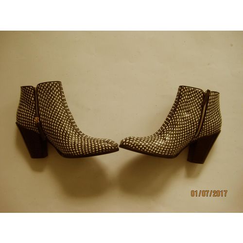 New Giuseppe Zanotti Womens Tara B/W Ankle Boots Shoes 38 Medium (B,M)