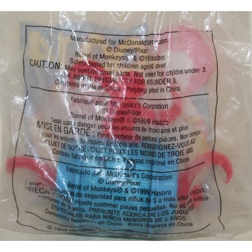 1999 McDonalds Disney's Toy Story 2 #14 Barrel of Monkeys Mint in Package