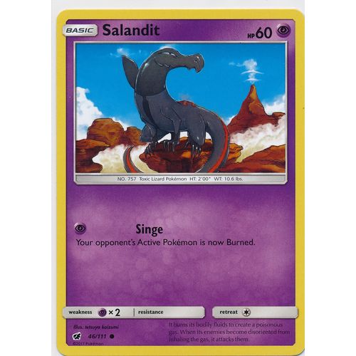 Pokemon Sun & Moon Crimson Invasion 46/111 Salandit